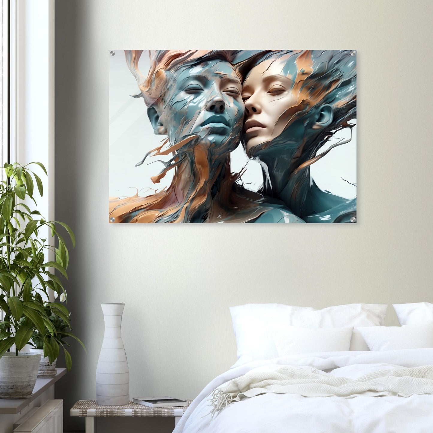 Acrylic print, plexiglass, wall art,Fusion of Souls - Wall Art