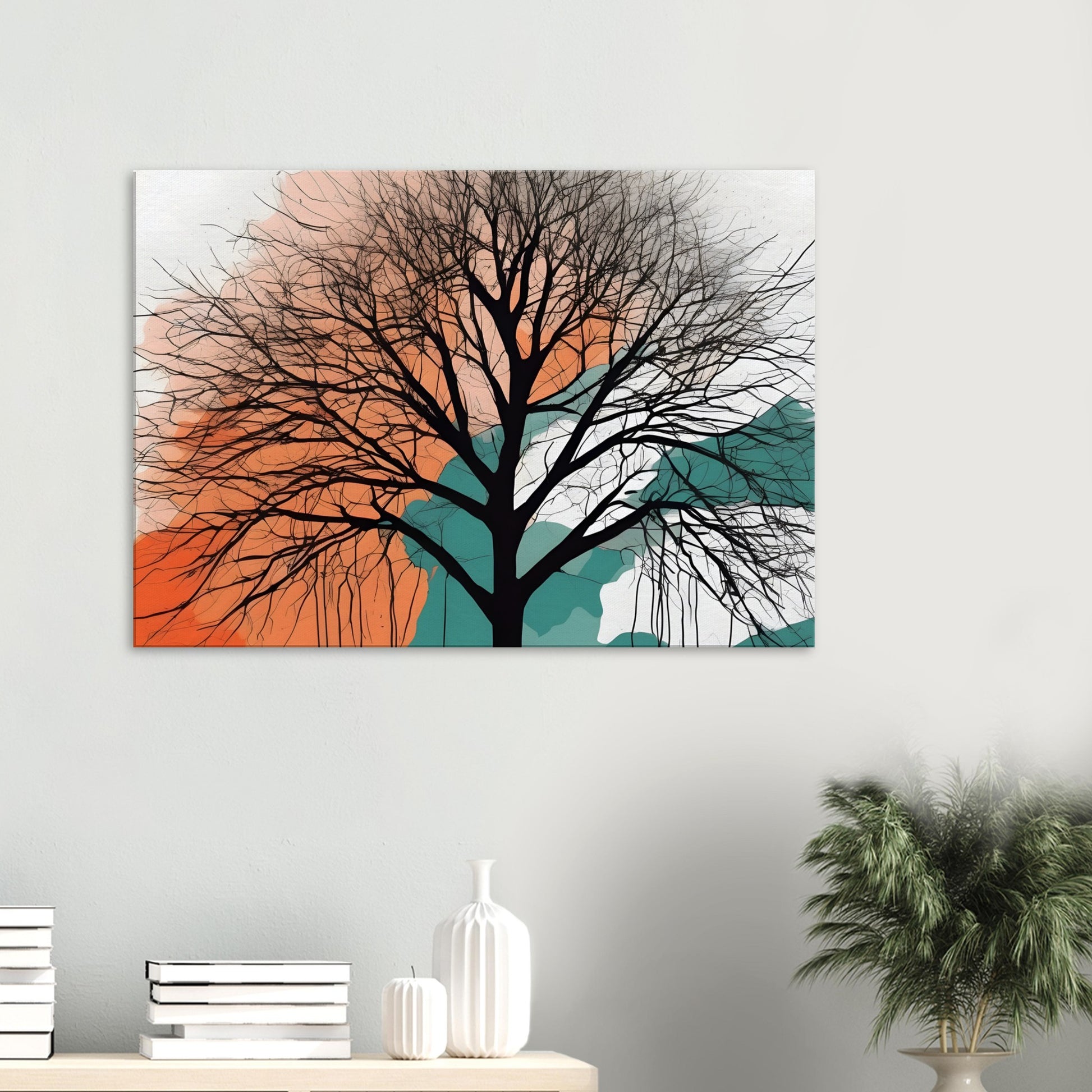 Whispering Tree - Minimalist Abstract Wall Art for Home