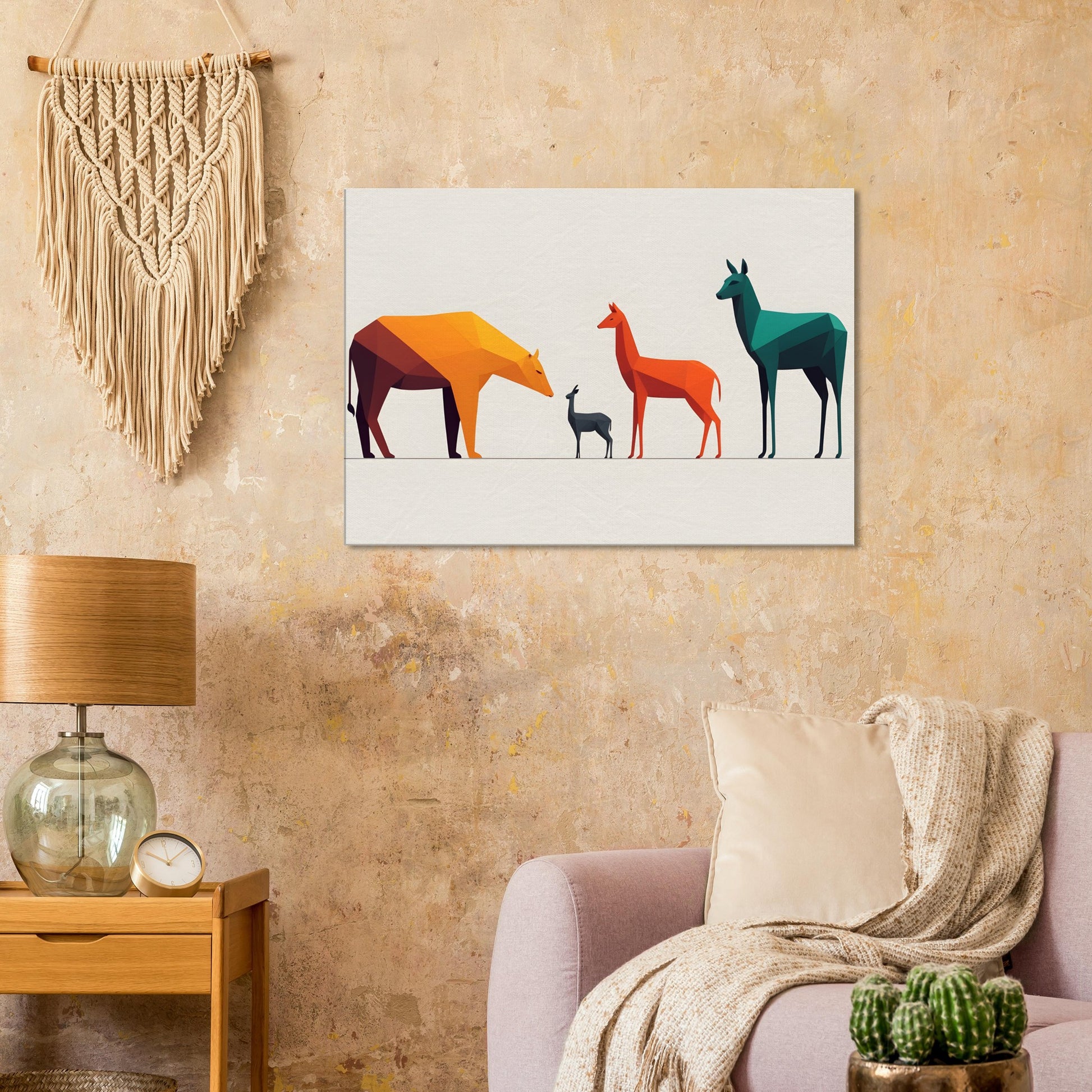 Wildlife Symphony - Abstract Animal Canvas Print