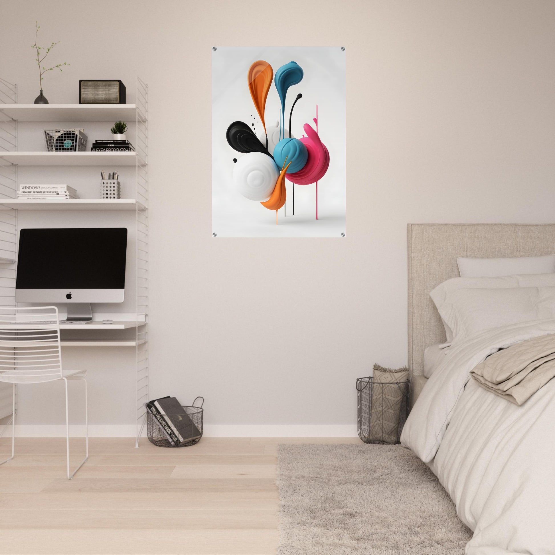 Dynamic Minimalist Acrylic Print Abstract Wall Art