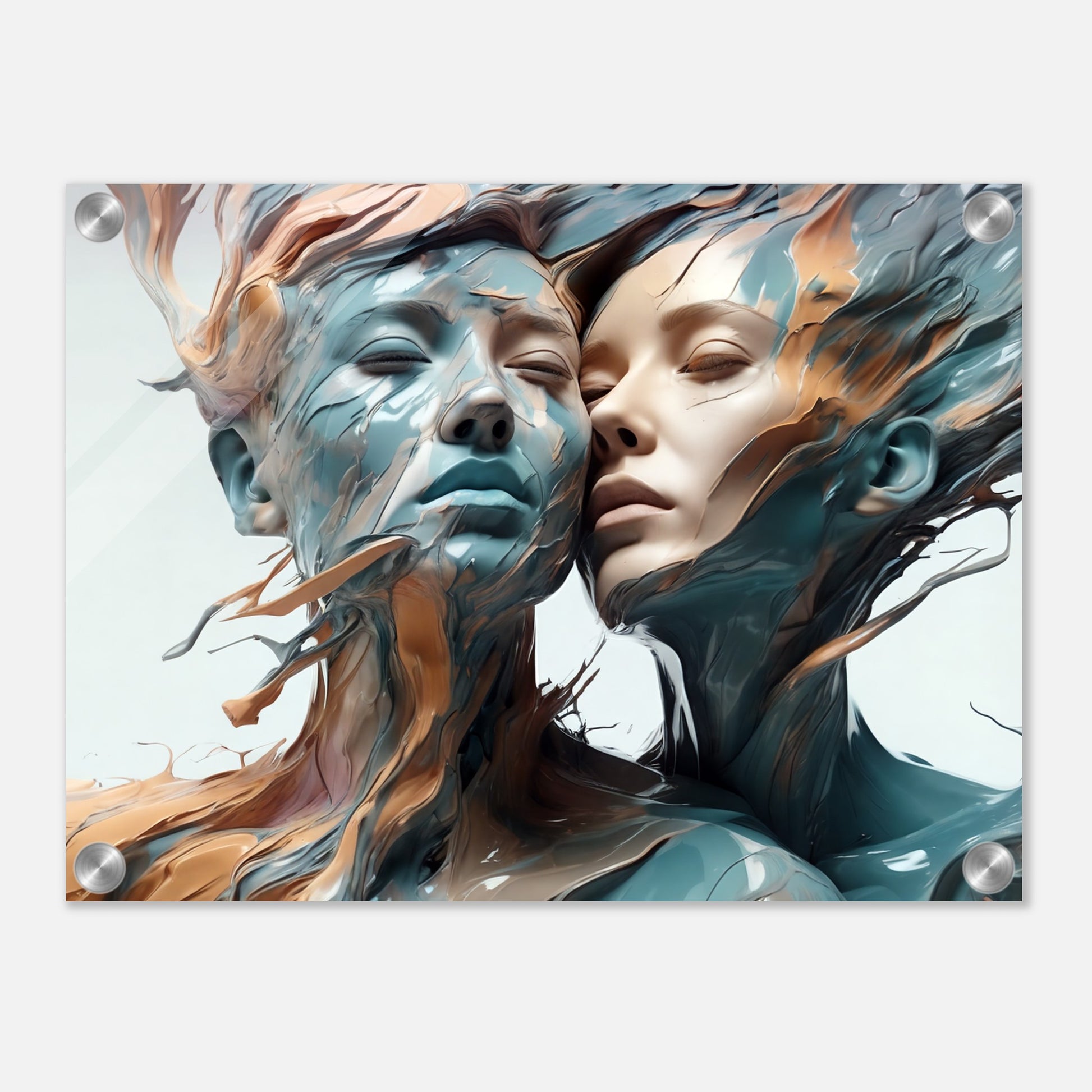 Acrylic print, plexiglass, wall art,Fusion of Souls - Wall Art