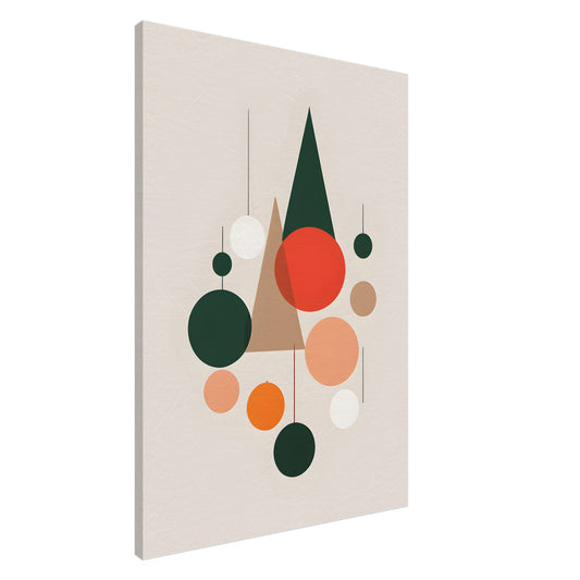 Serene Christmas - Modern Abstract Minimalist Canvas Art