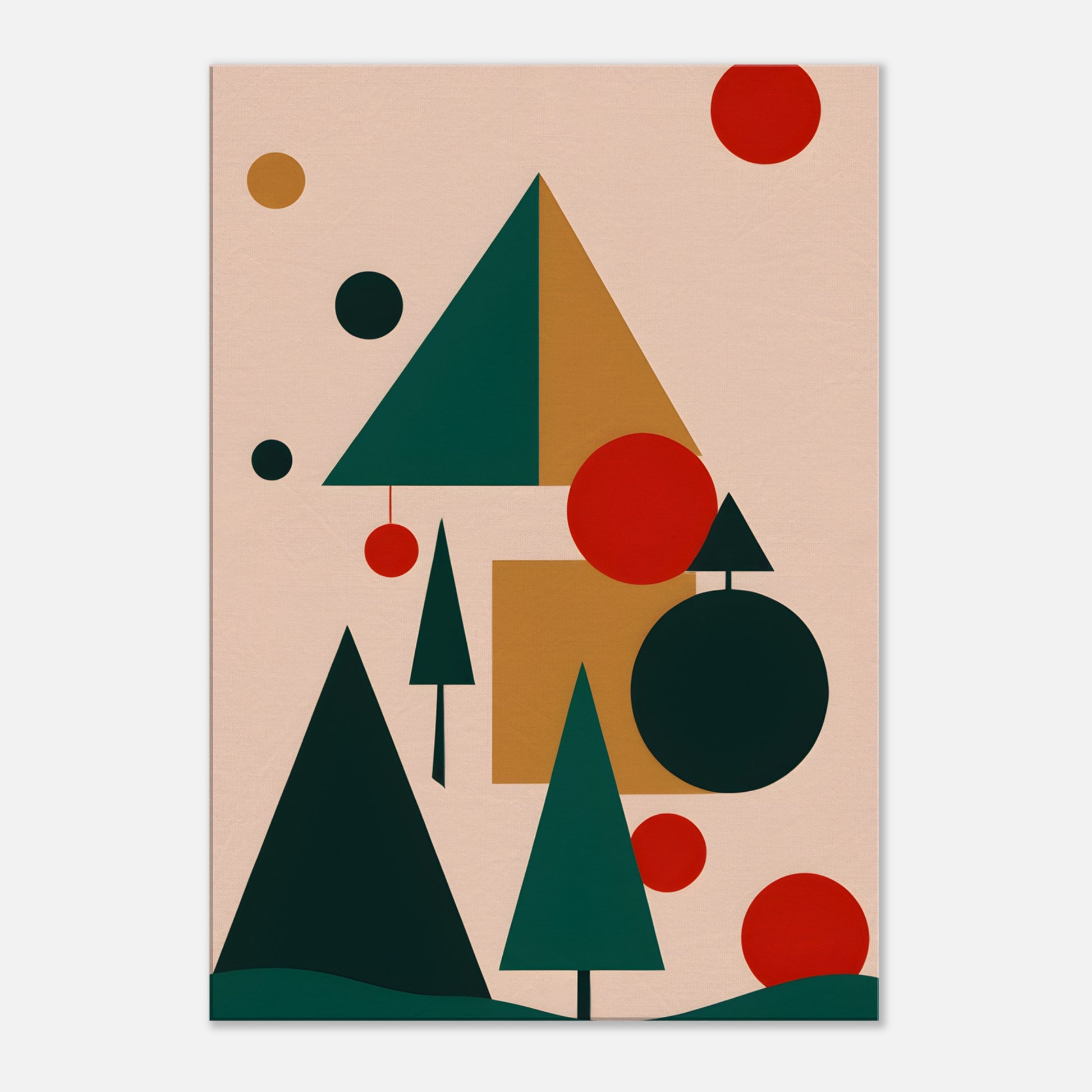 Serene Christmas - Abstract Minimalist Wall Art