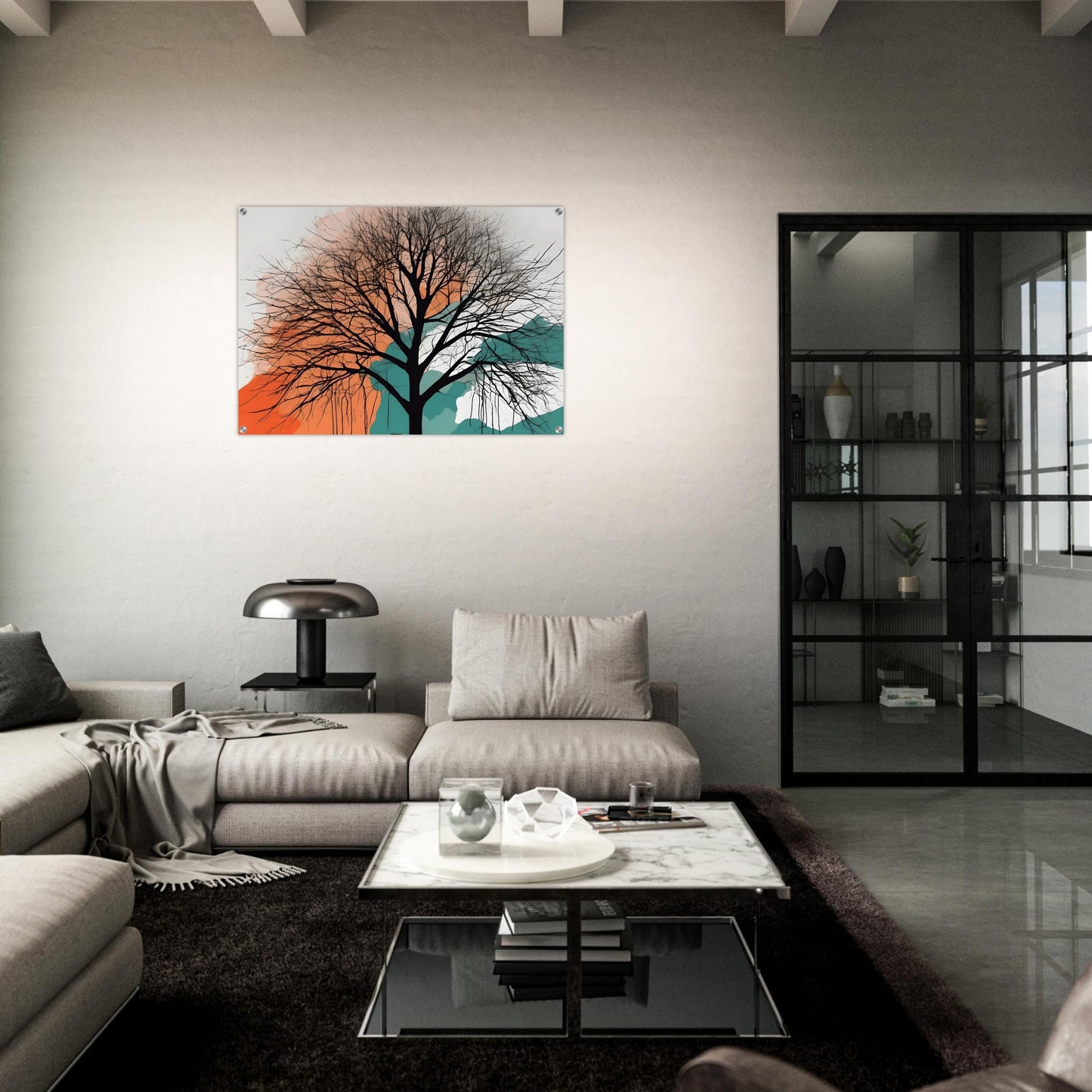 Whispering Tree - Minimalist Abstract Acrylic Wall Art