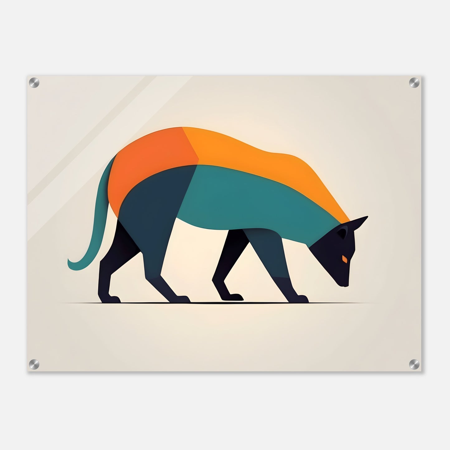 Colorful Geometry - Abstract Animal Wall Art Print