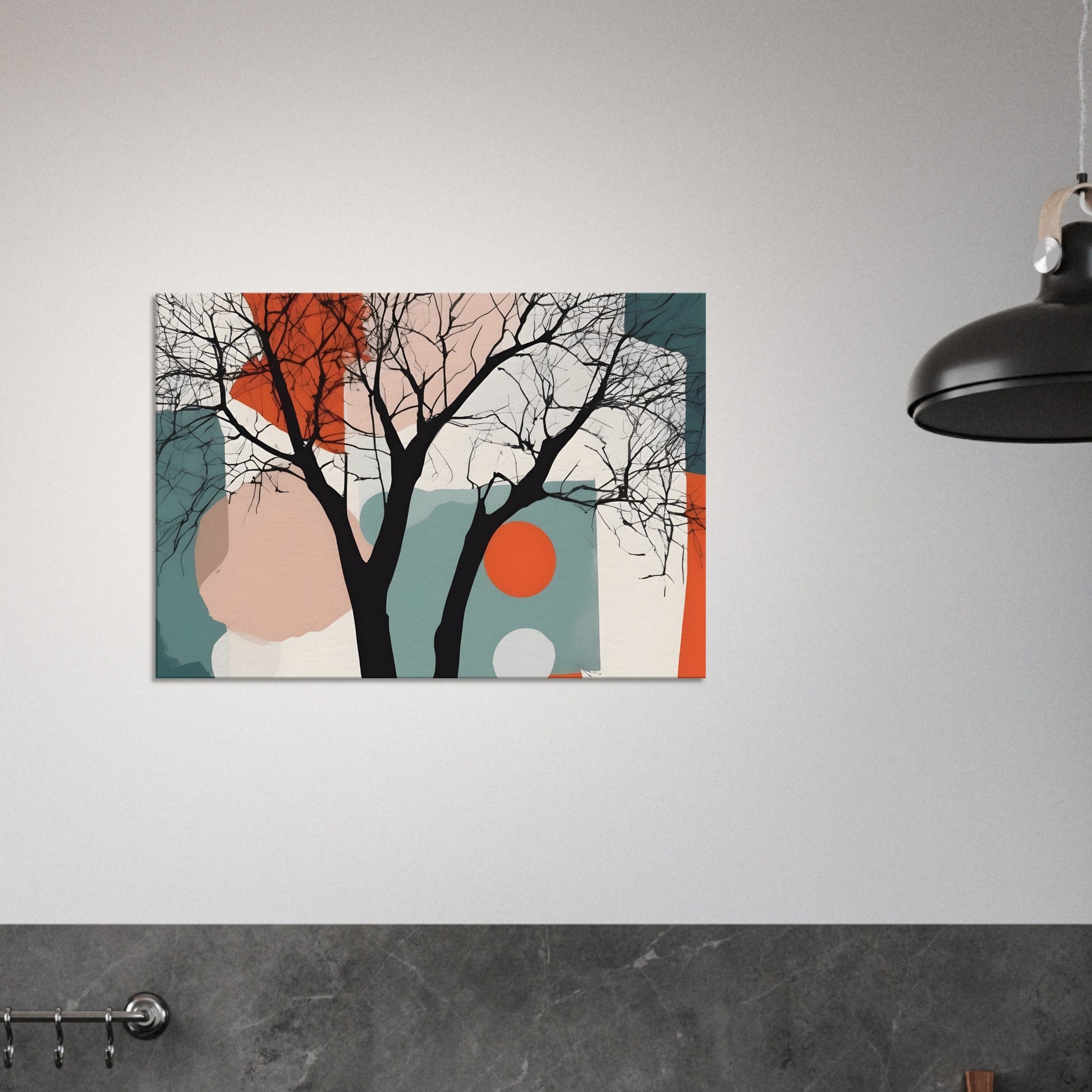 Whisper Trees Minimalist Abstract Wall Art