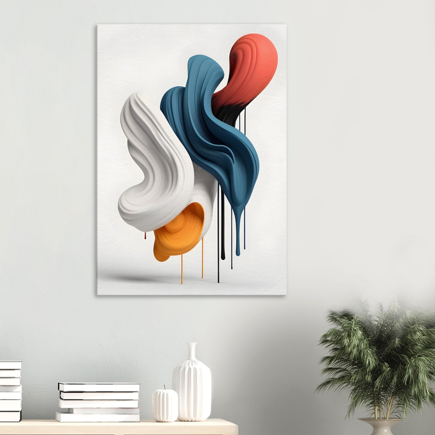 Elegant Minimalist Abstract Art Canvas Print