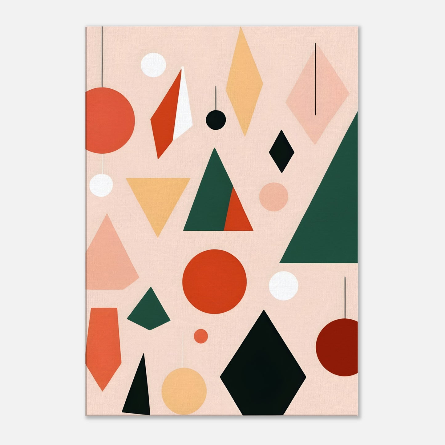 Whimsical Christmas - Minimalist Abstract Wall Art