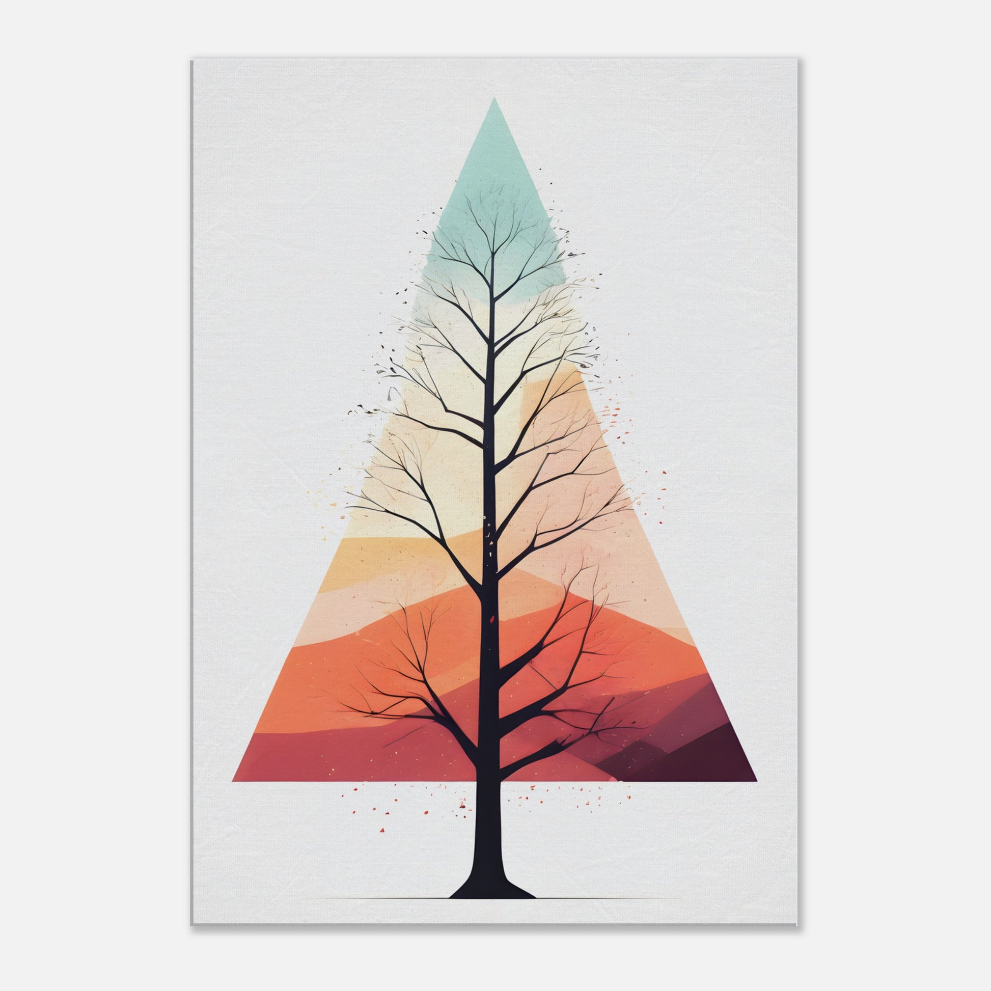 Whispers of Nature: Captivating Vertical Canvas Wall Art