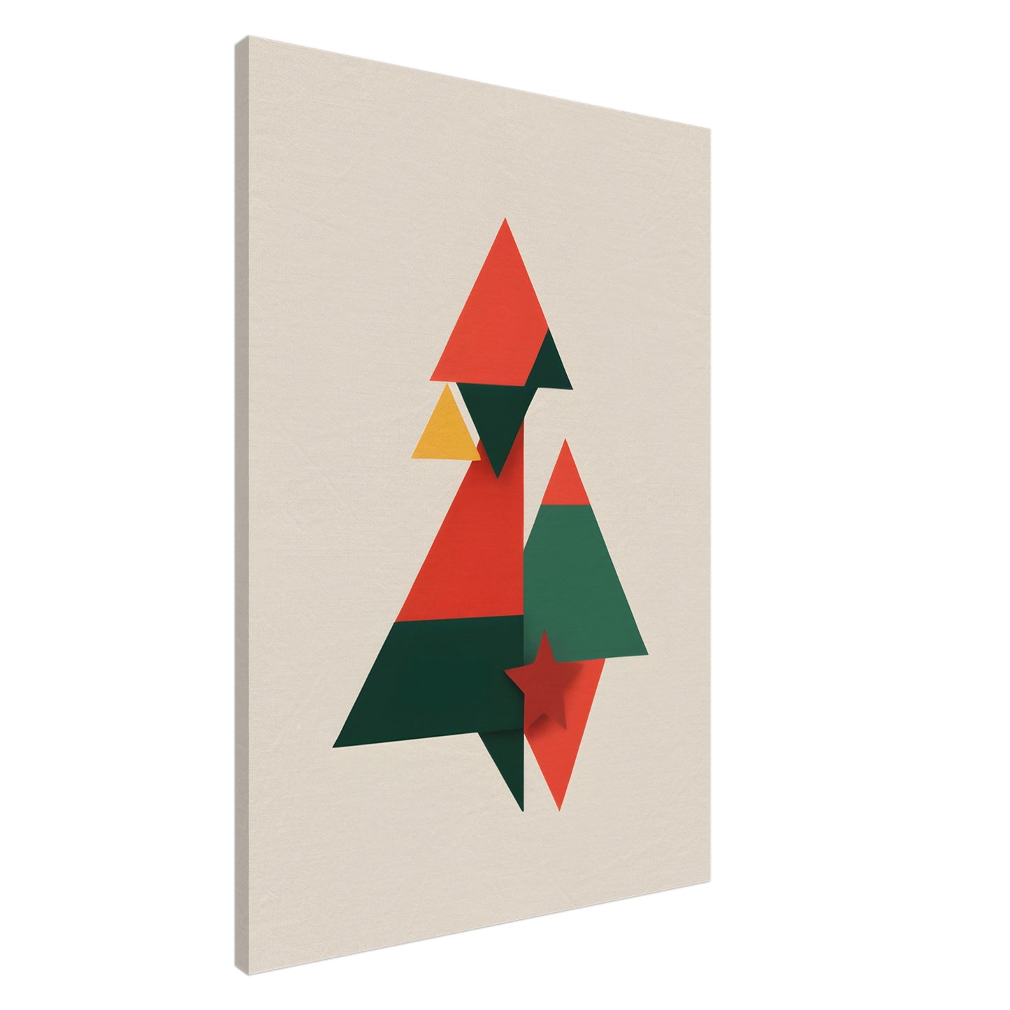 Christmas Harmony - Minimalist Abstract Canvas Print