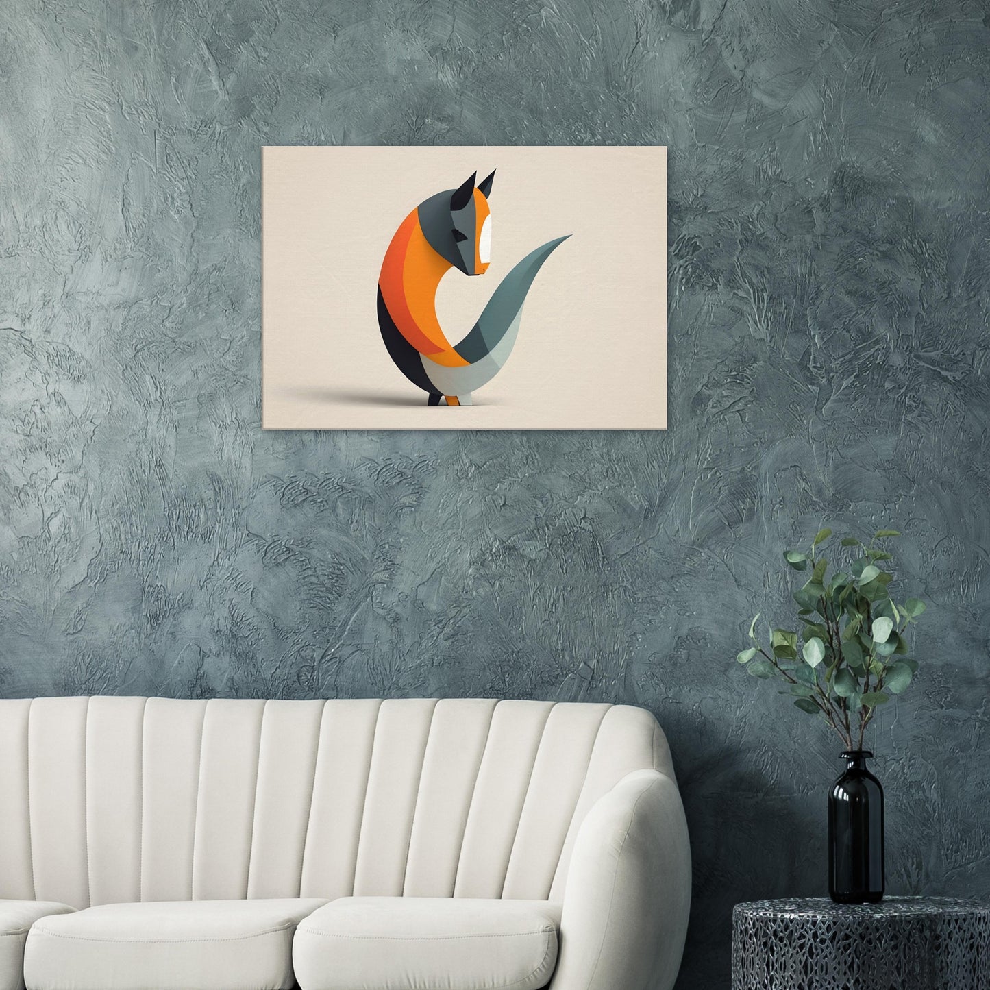 Fox Spirit - Minimalist Abstract Canvas Art