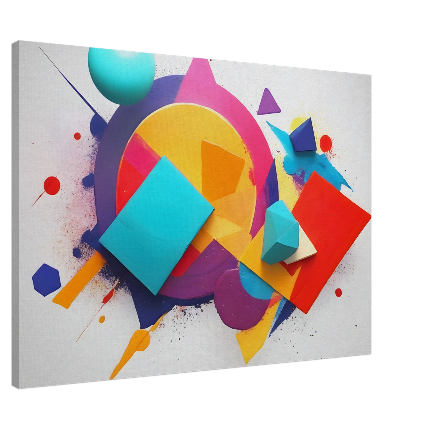 Bright Minimalist Abstract Canvas Print for Modern Decor