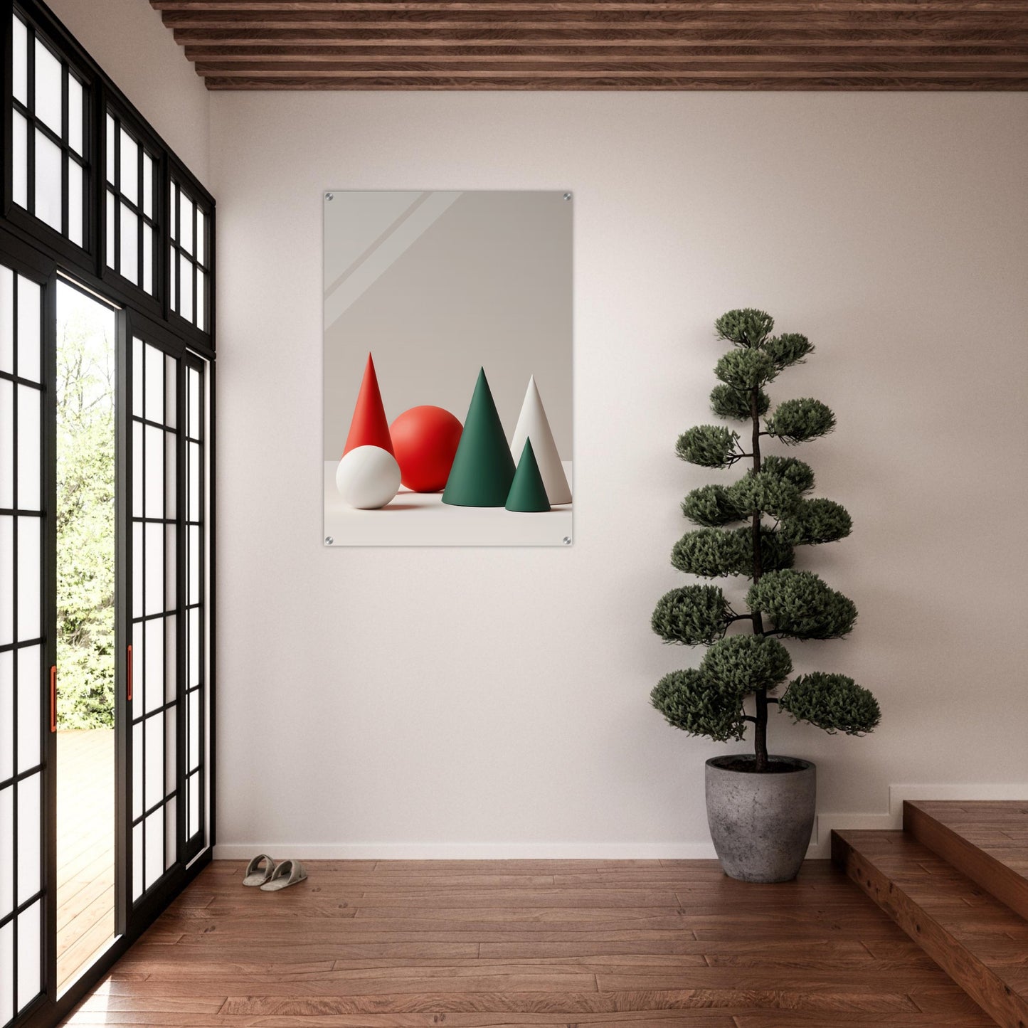 Holiday Harmony - Minimalist Abstract Christmas Art