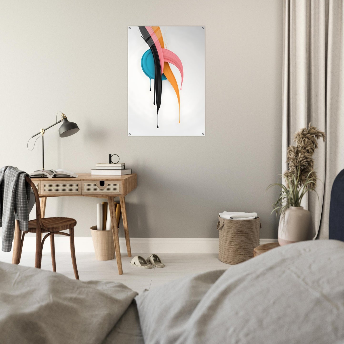 Vibrant Minimalist Abstract Wall Art for Modern Spaces