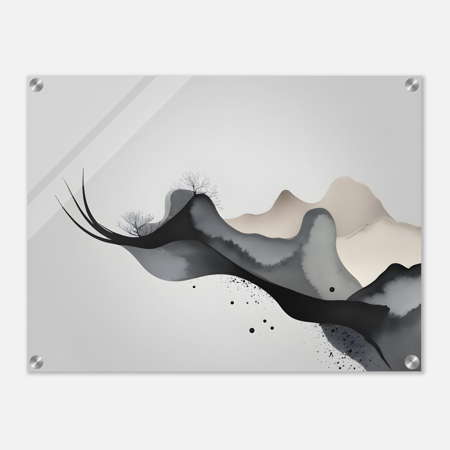 Elegant Minimalist Abstract Acrylic Print for Modern Décor