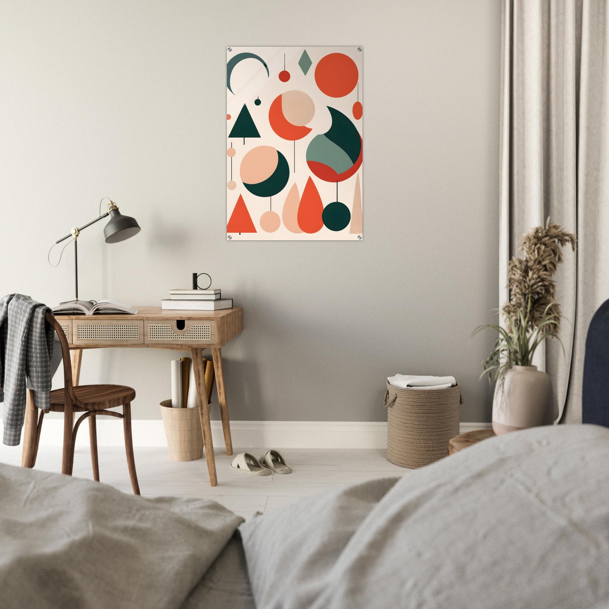 Harmony - Minimalist Abstract Christmas Artwork for Modern Decor