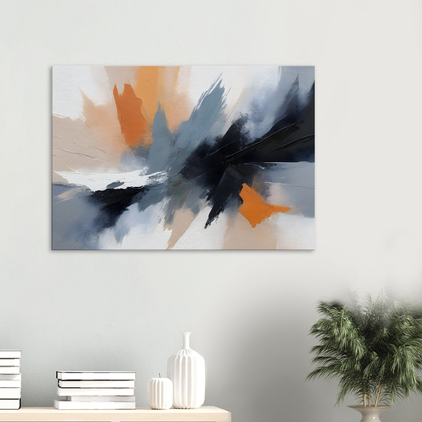 Majestic Serenity: Abstract Minimalist Wall Art