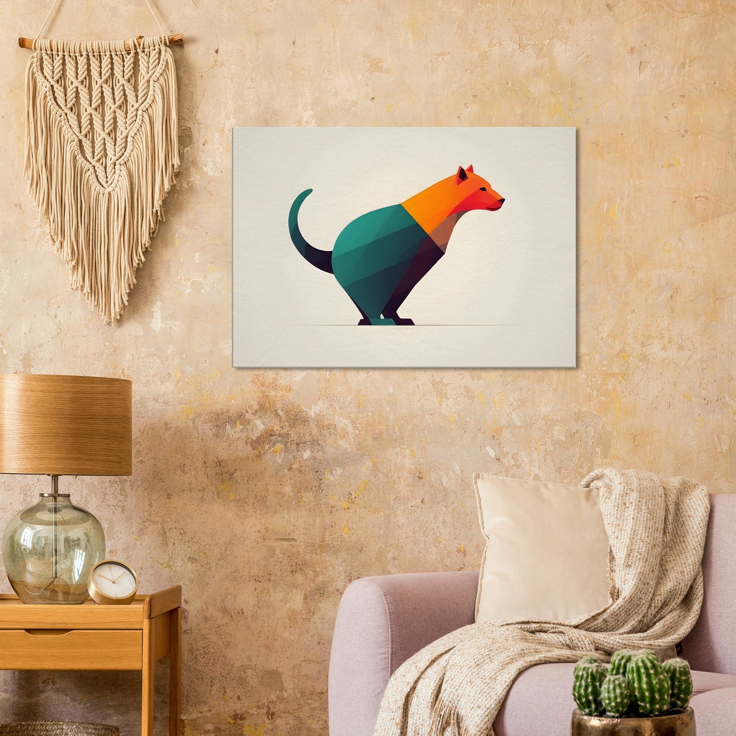 Harmony - Minimalist Abstract Animal Art for Home Decor