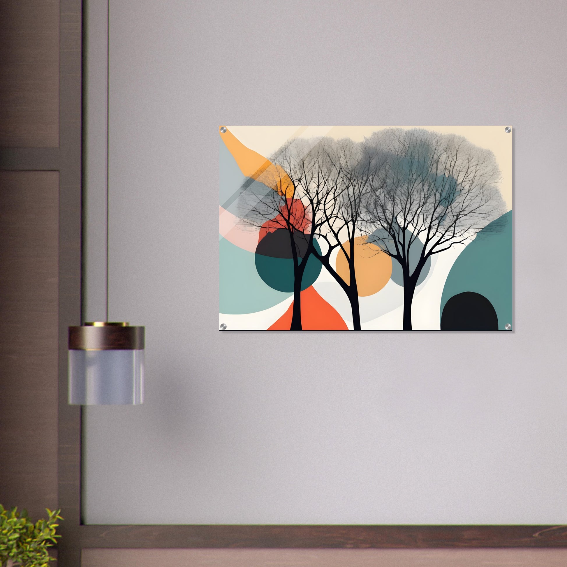 Serene Trees Acrylic Print Art