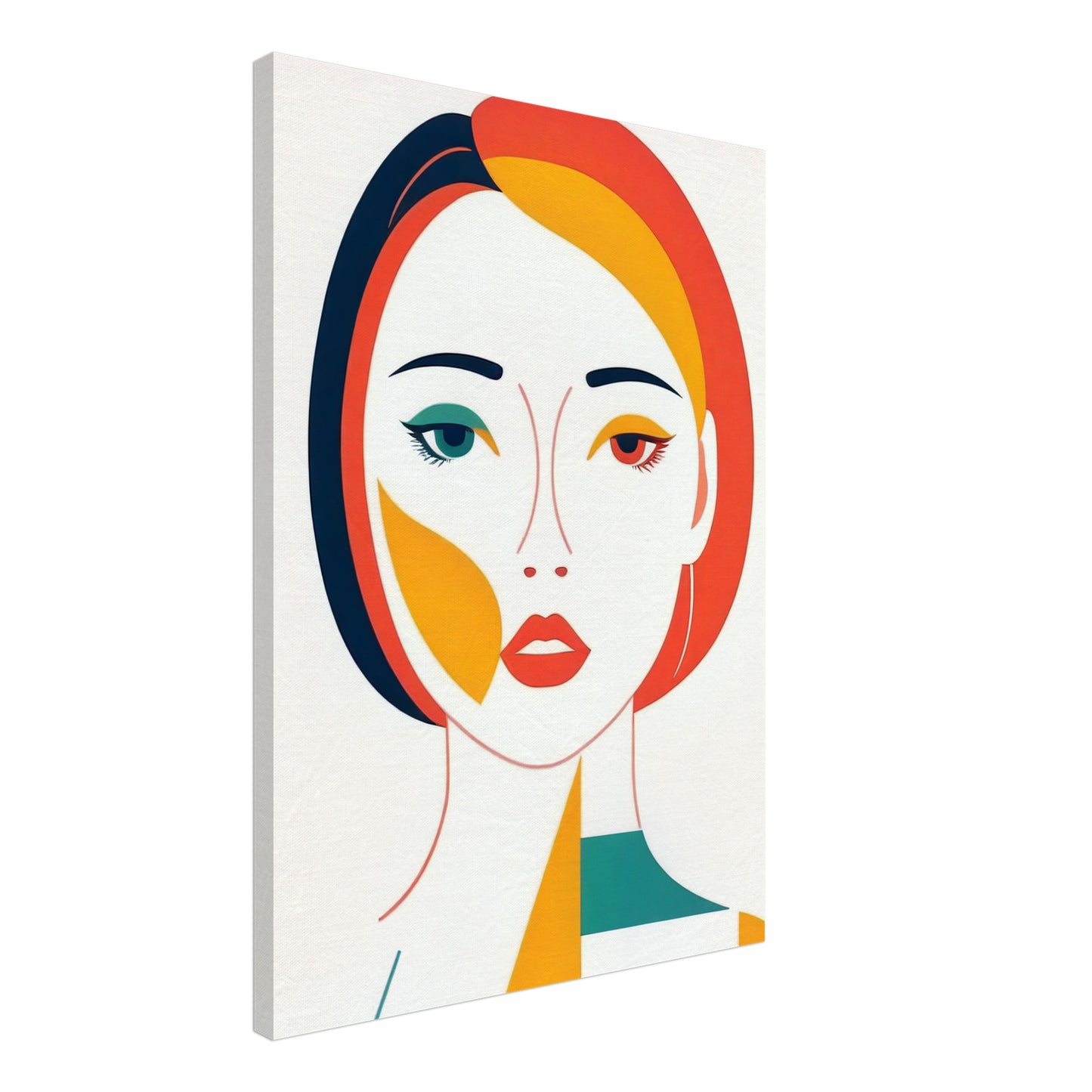 Expression - Bold Minimalist Abstract Portrait Art