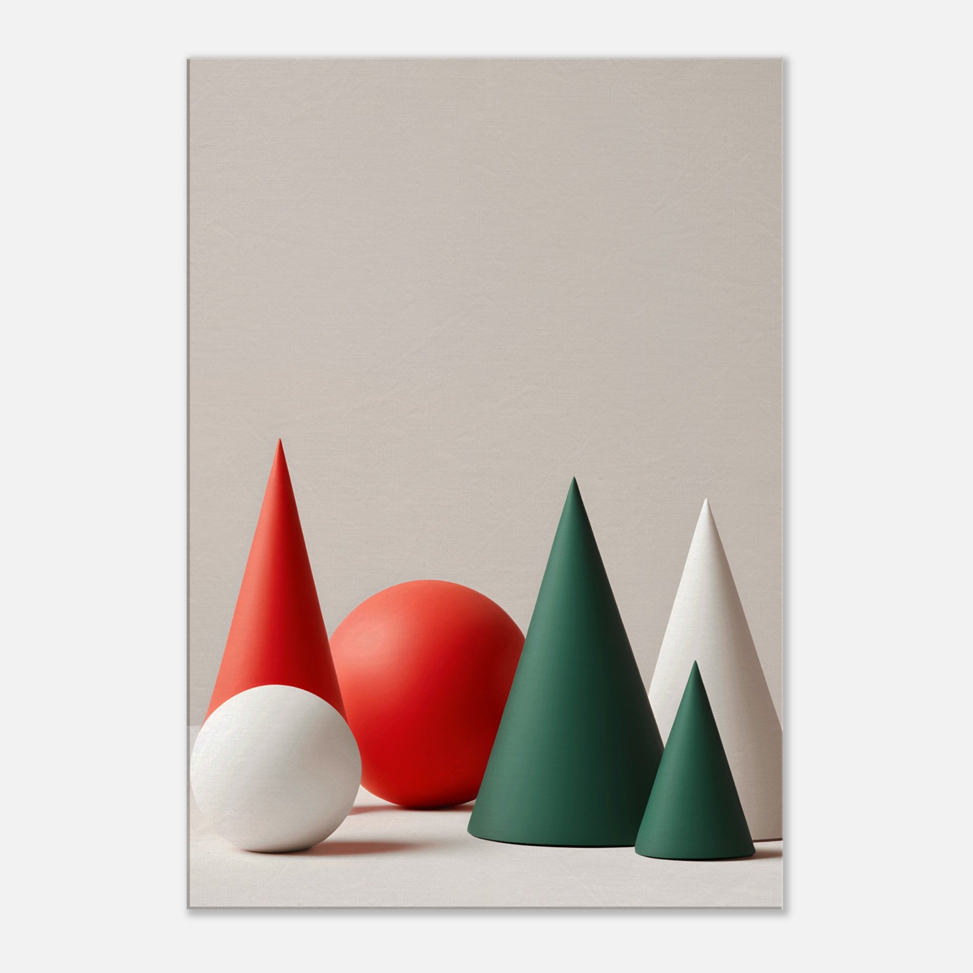 Serene Joy - Minimalist Christmas Canvas Wall Art