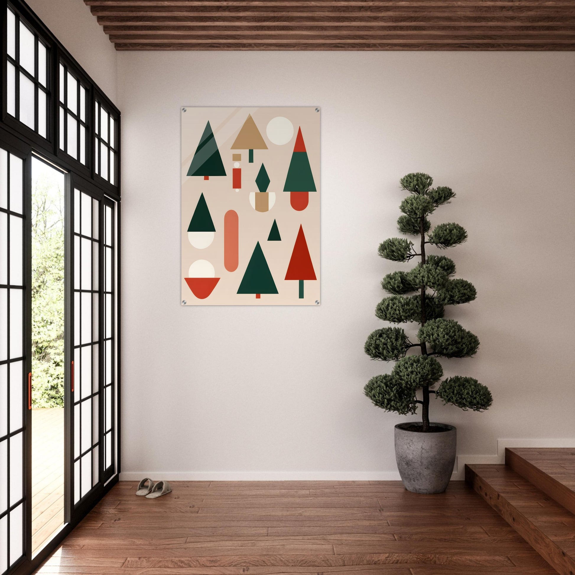 Minimalist Christmas - Abstract Holiday Wall Art