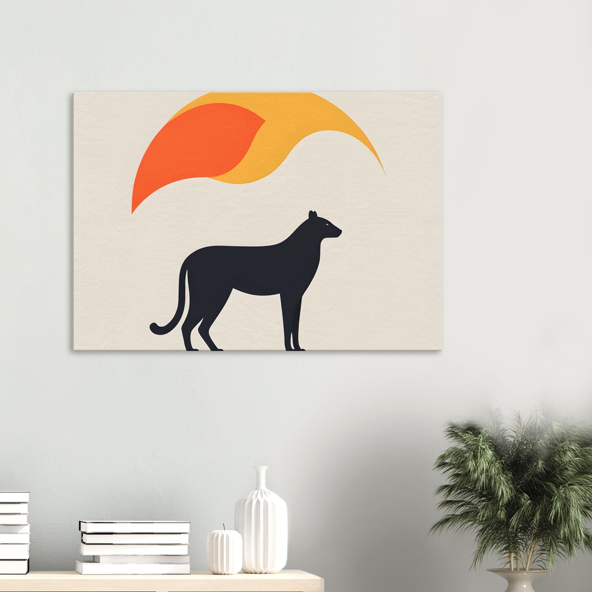 Silhouette Harmony - Minimalist Abstract Wall Art for Modern Decor