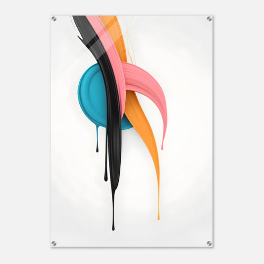 Vibrant Minimalist Abstract Wall Art for Modern Spaces