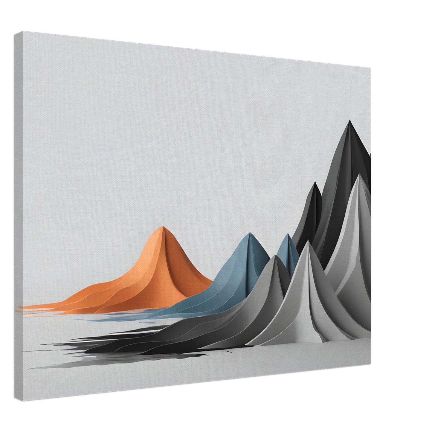 Minimalist Abstract Mountain Wall Art – Modern Canvas Print