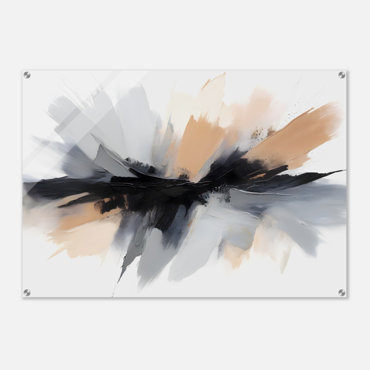 Enigmatic Brushstrokes: Abstract Minimalist Acrylic Art