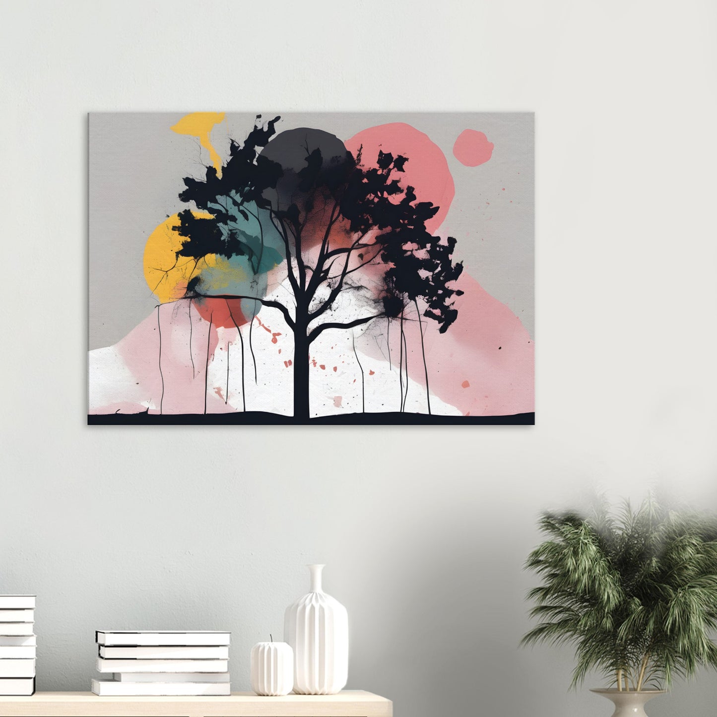 Serene Tree Minimalist Artwork