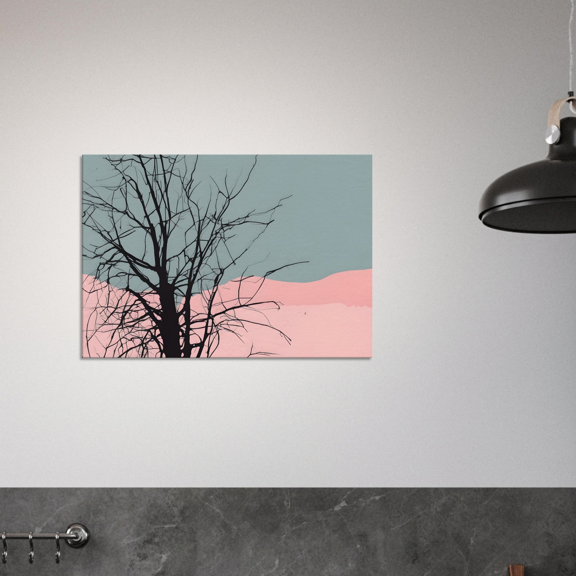 Branches - Minimalist Abstract Canvas Print for Modern Home