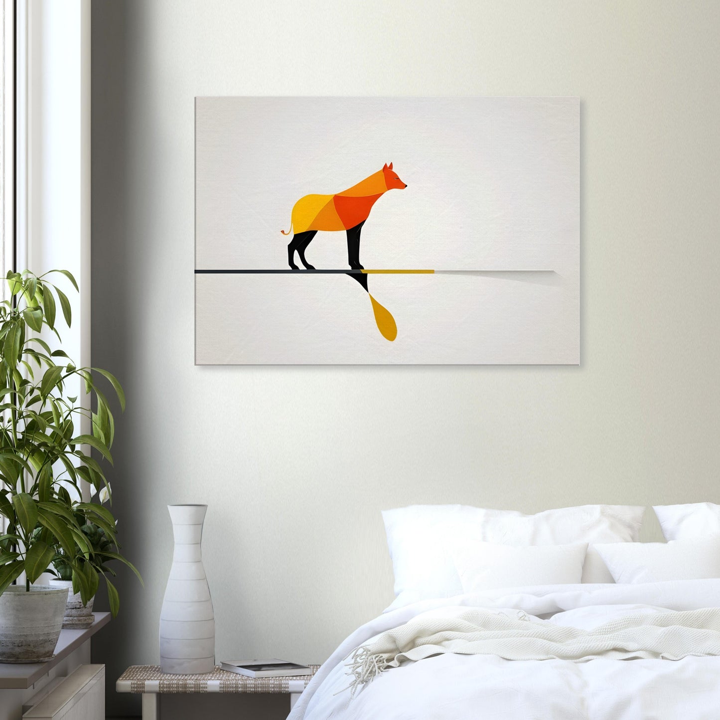 Abstract Canine - Modern Minimalist Art Print for Home Decor