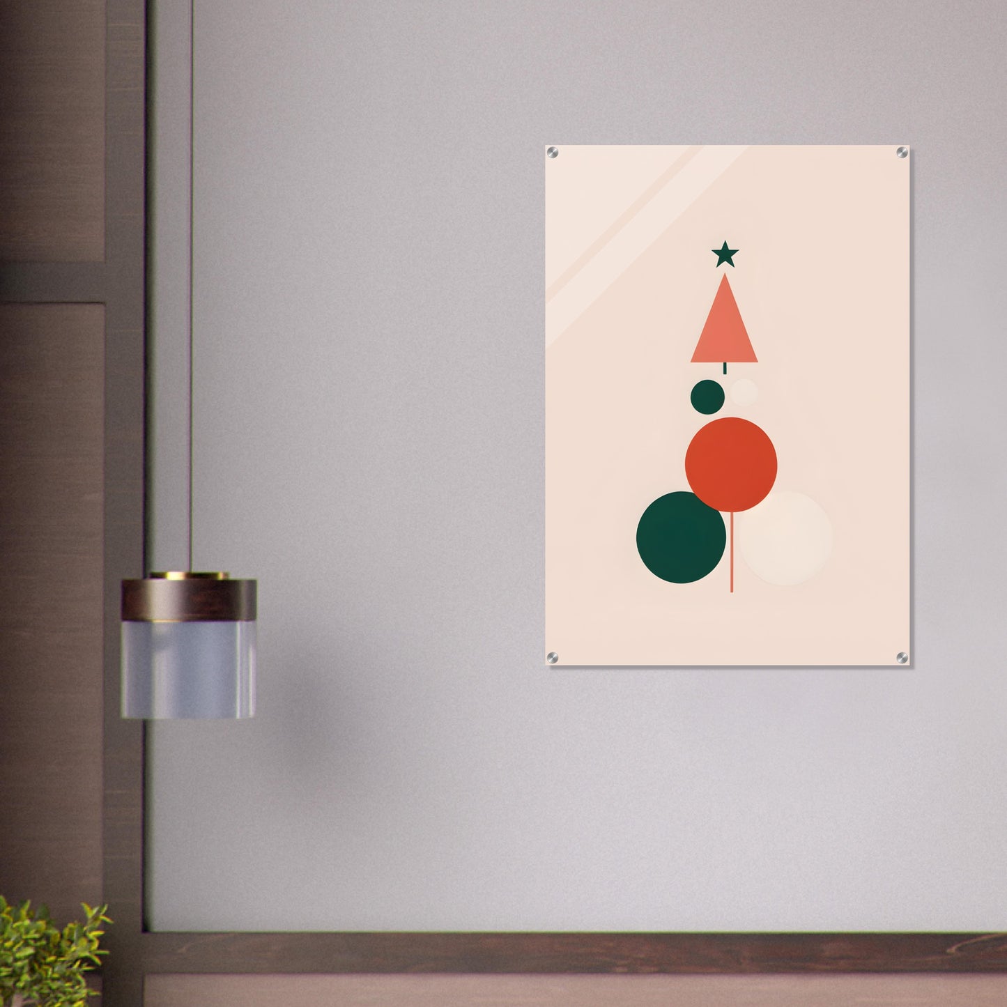 Christmas Dreams - Minimalist Acrylic Print for Wall Art