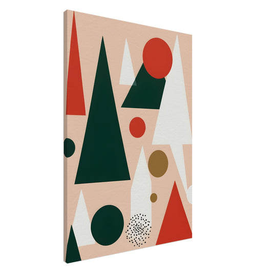 Playful Forest - Minimalist Abstract Christmas Art for Home