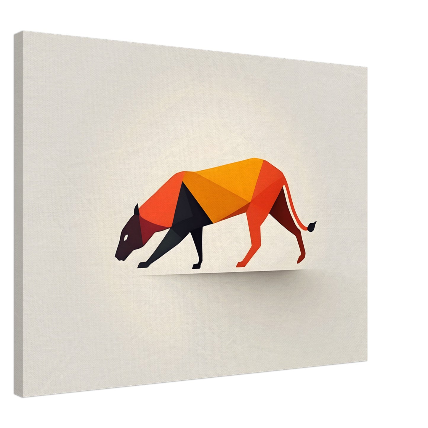 Geometric Elegance - Captivating Abstract Canine Art