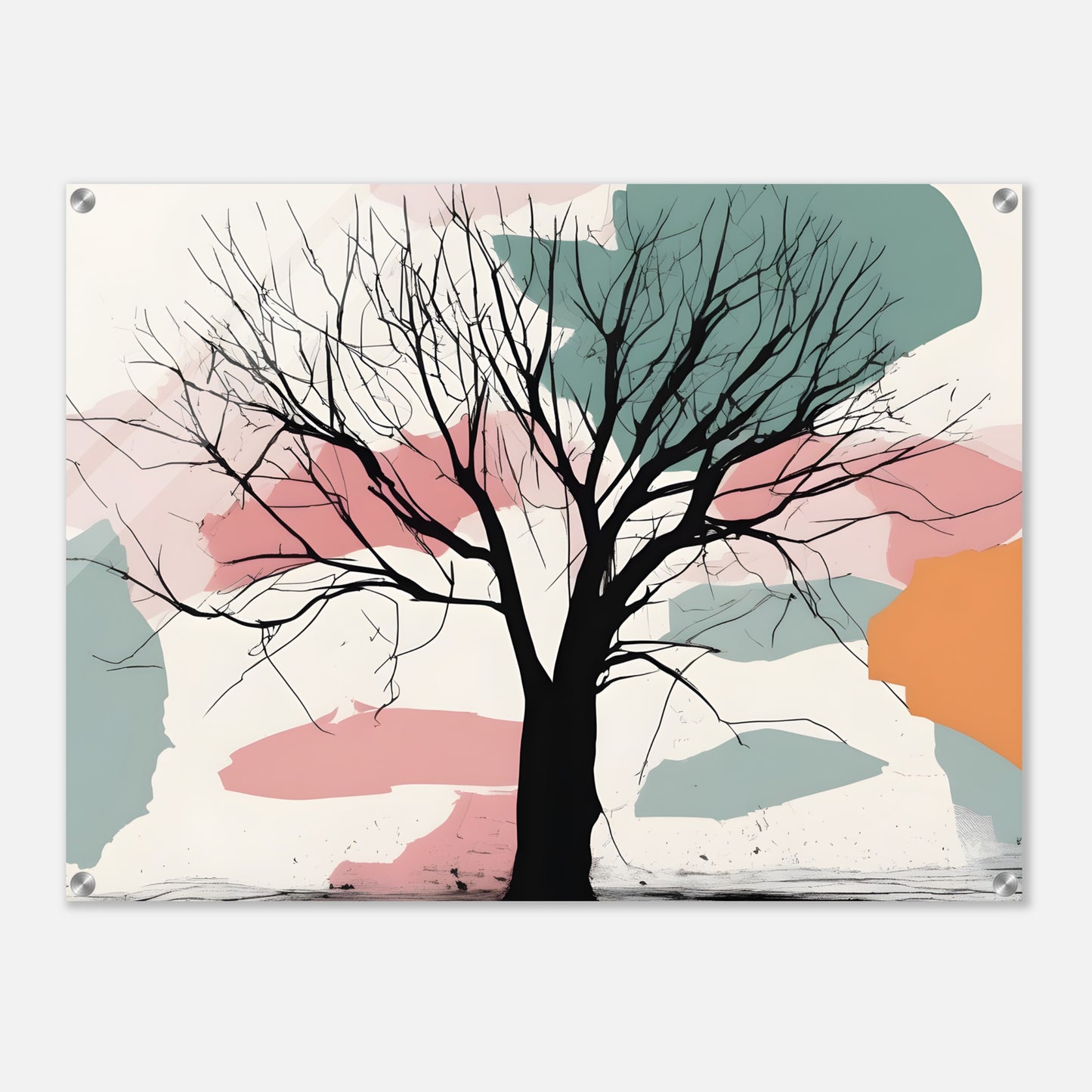 Tree Essence: Minimalist Abstract Wall Art