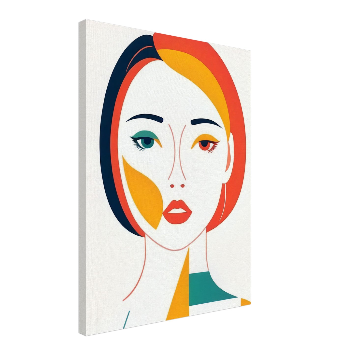 Expression - Bold Minimalist Abstract Portrait Art