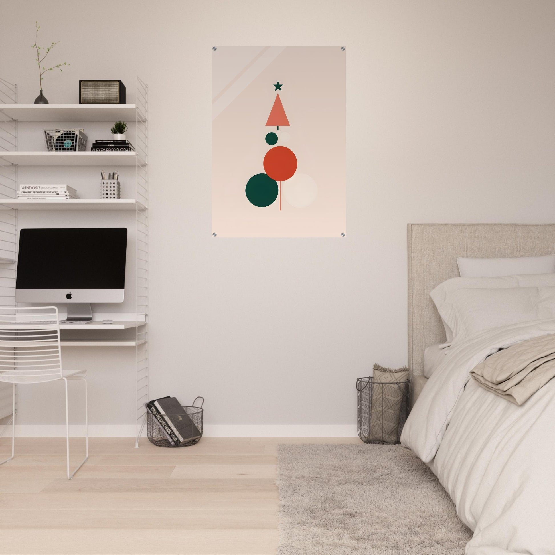 Christmas Dreams - Minimalist Acrylic Print for Wall Art