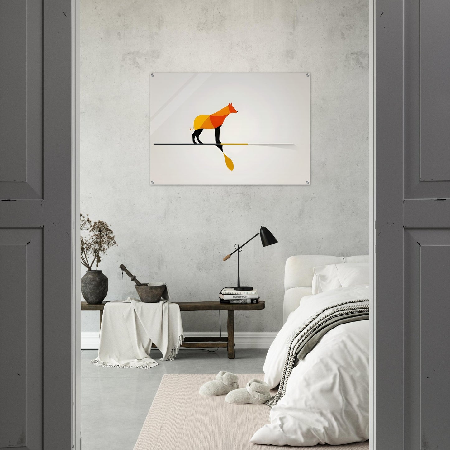 Harmony - Minimalist Abstract Dog Art for Modern Spaces