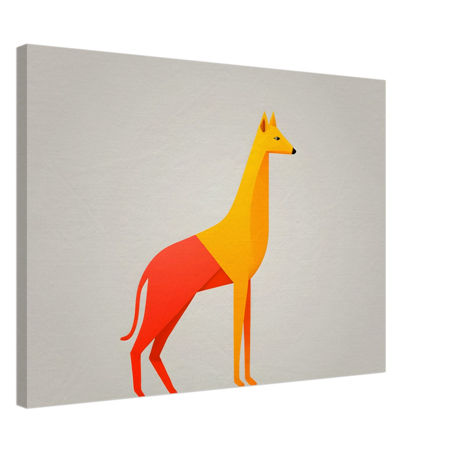 Whimsical Canine - Minimalist Abstract Art for Modern Spaces