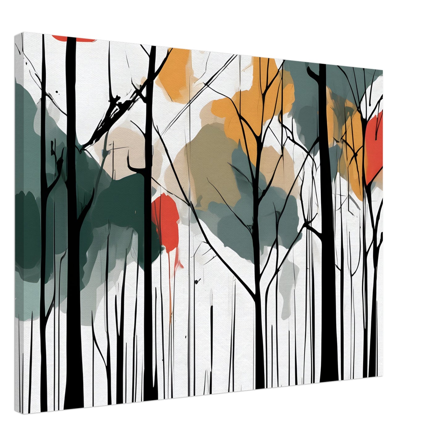 Whimsical Forest Minimalist Abstract Art