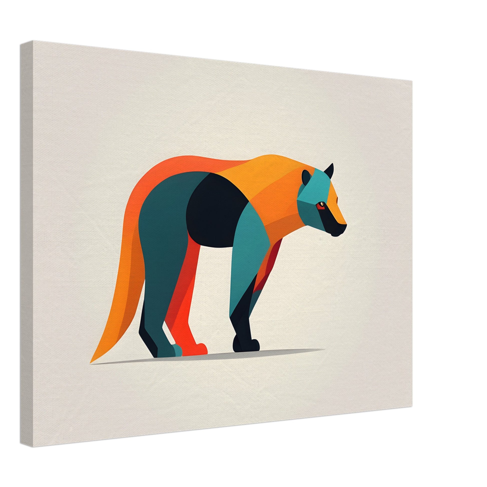 Bear Essence - Bold Minimalist Abstract Art Print