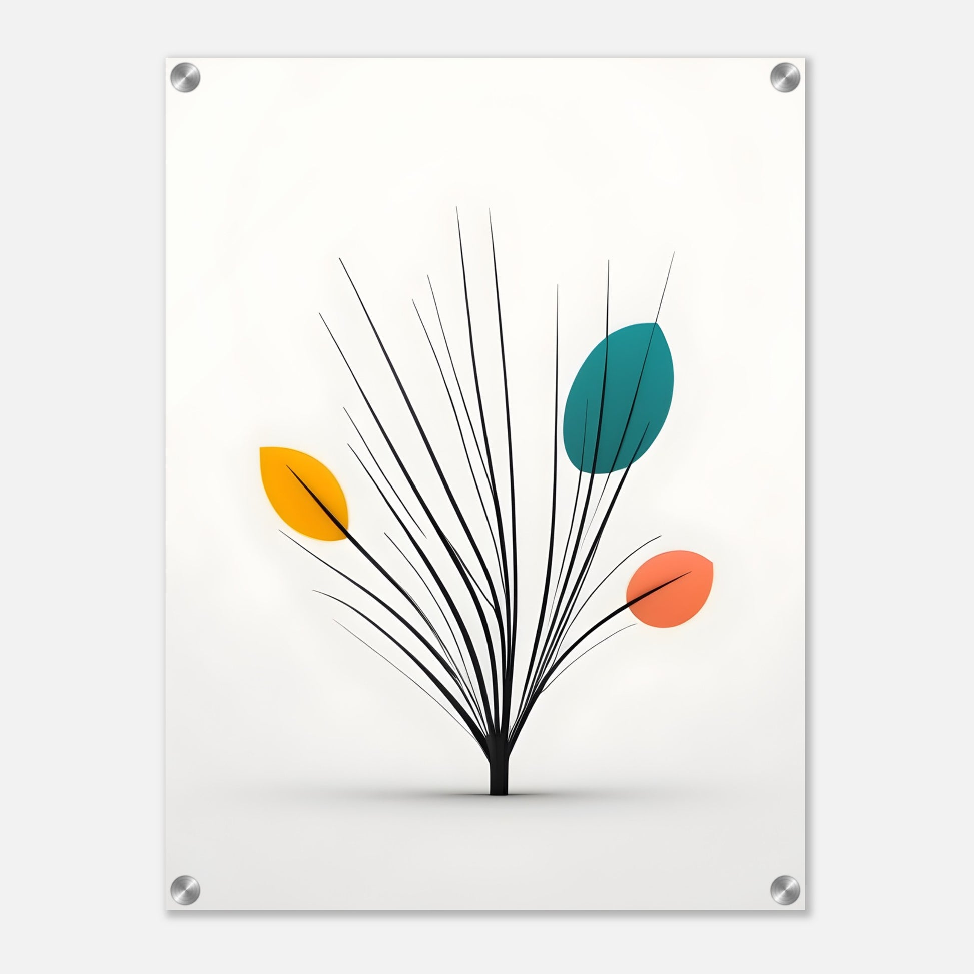 Acrylic glass wall art, Acrylic Print With Nature-Inspired Design