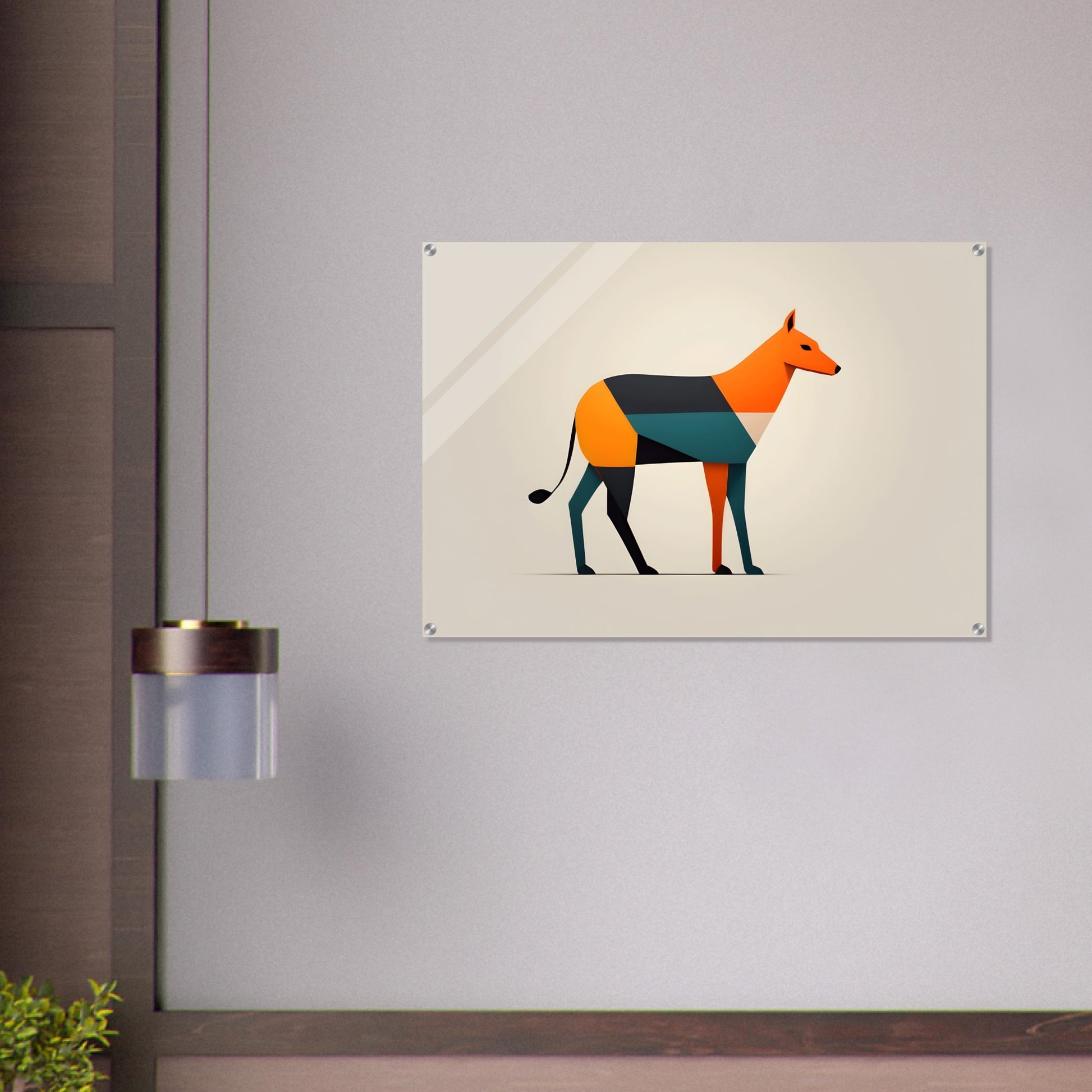 Polygonal Pooch - Modern Minimalist Acrylic Print