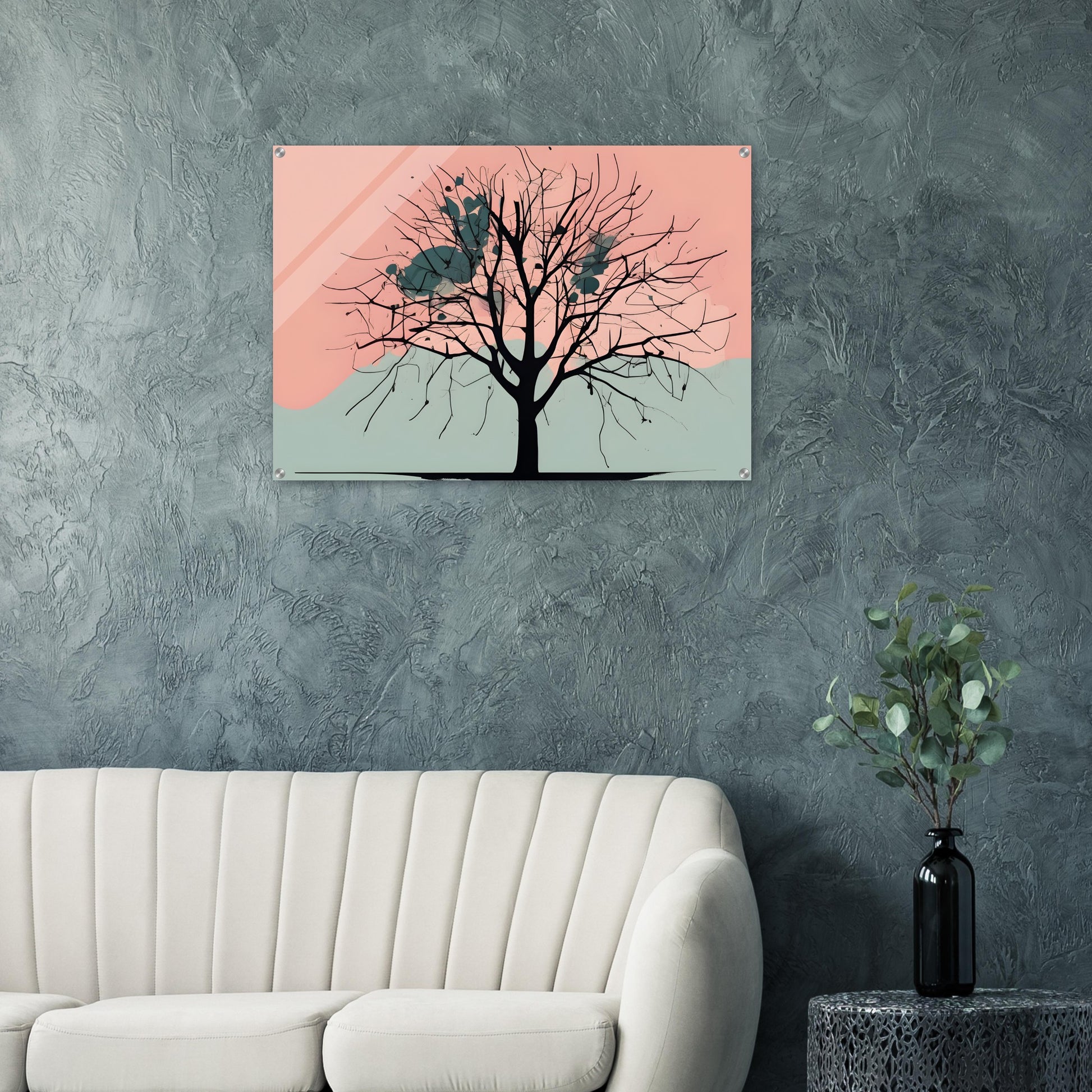 Solitude - Minimalist Black Tree Abstract Wall Art