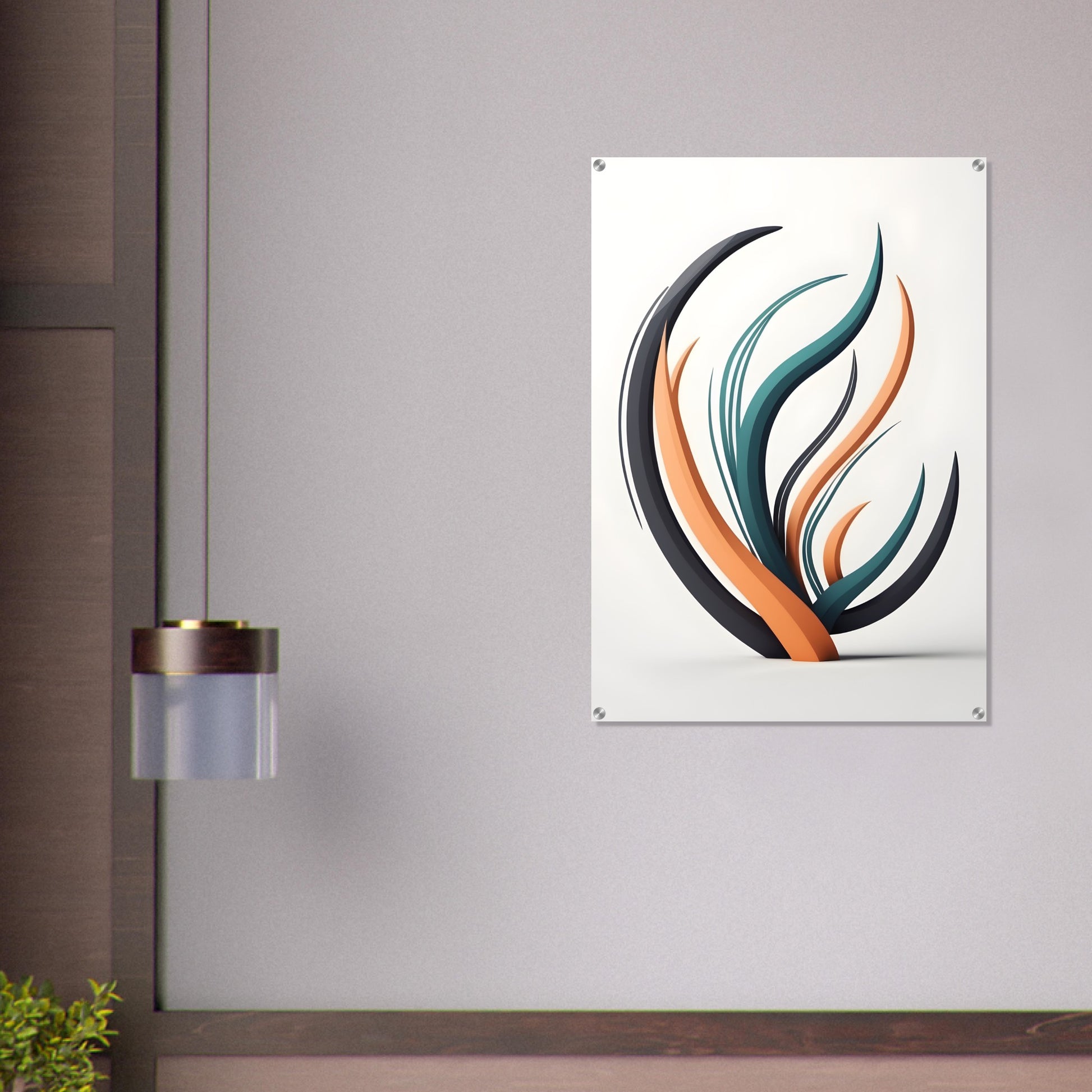 Stunning Acrylic Print Minimalist Abstract Art for Modern Decor