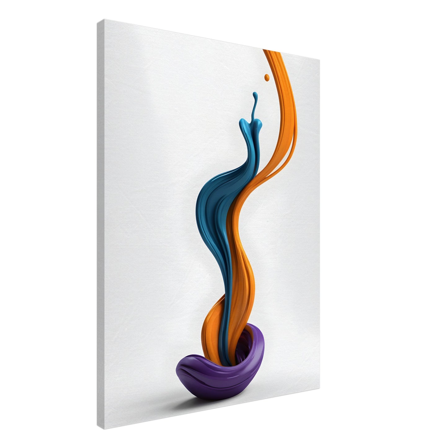 Vibrant Flowing Colors Canvas Print - Minimalist Abstract Art