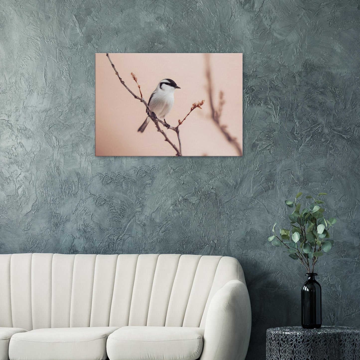 Whispers of Serenity: Captivating Bird Canvas Horizontal Artwork