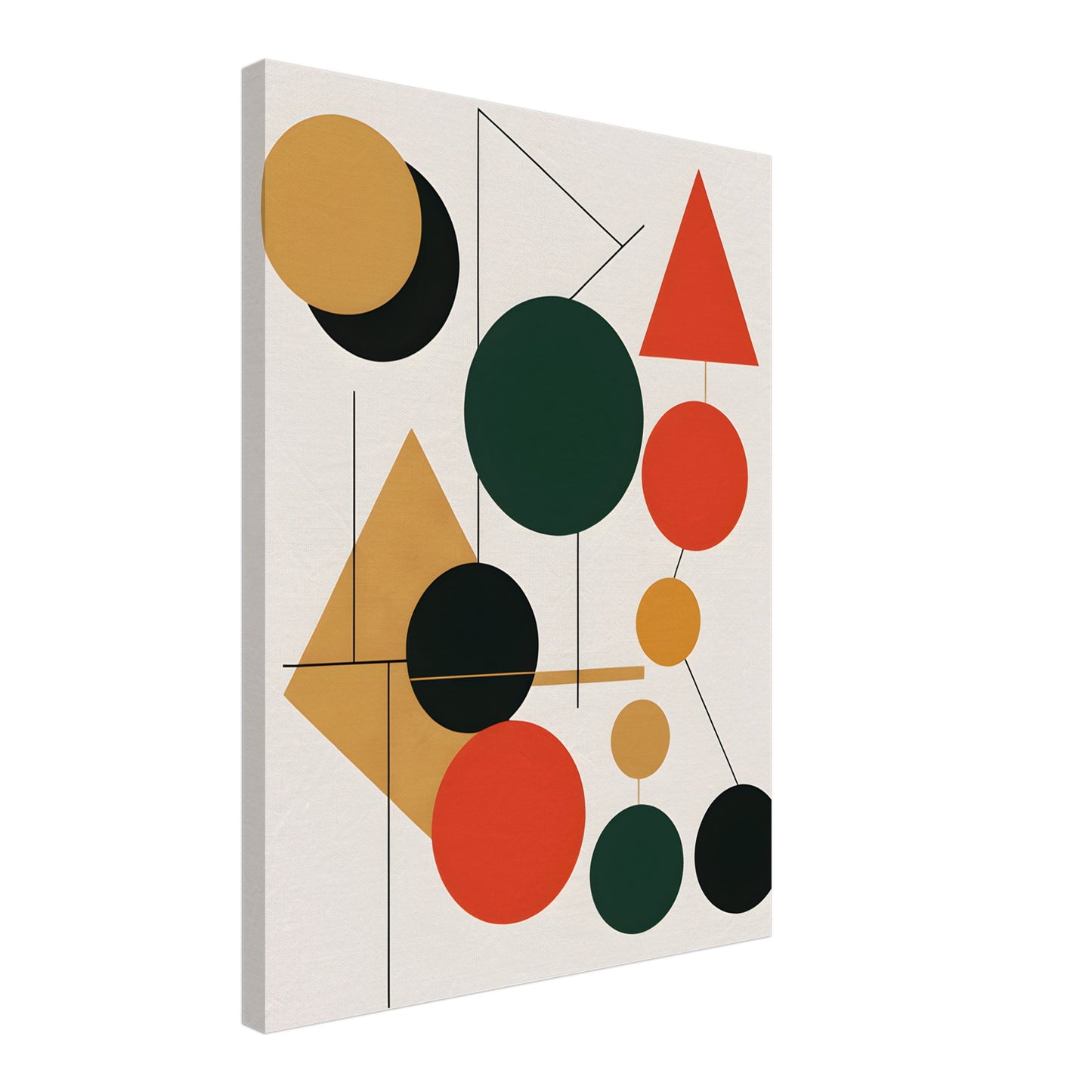 Harmonious Geometry - Minimalist Abstract Christmas Decor